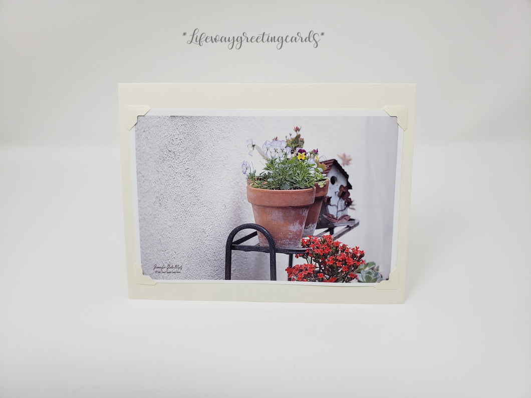 Porch Garden ~ Blank Card