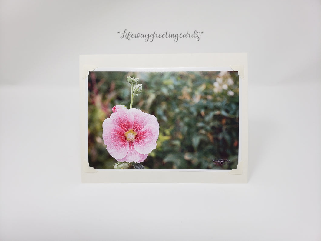 Pink Petunia ~ Blank Card