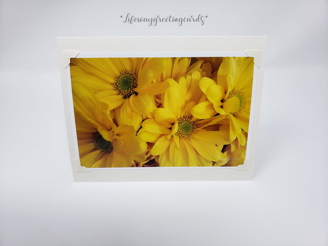 Yellow Daisy Bouquet ~ Blank Card