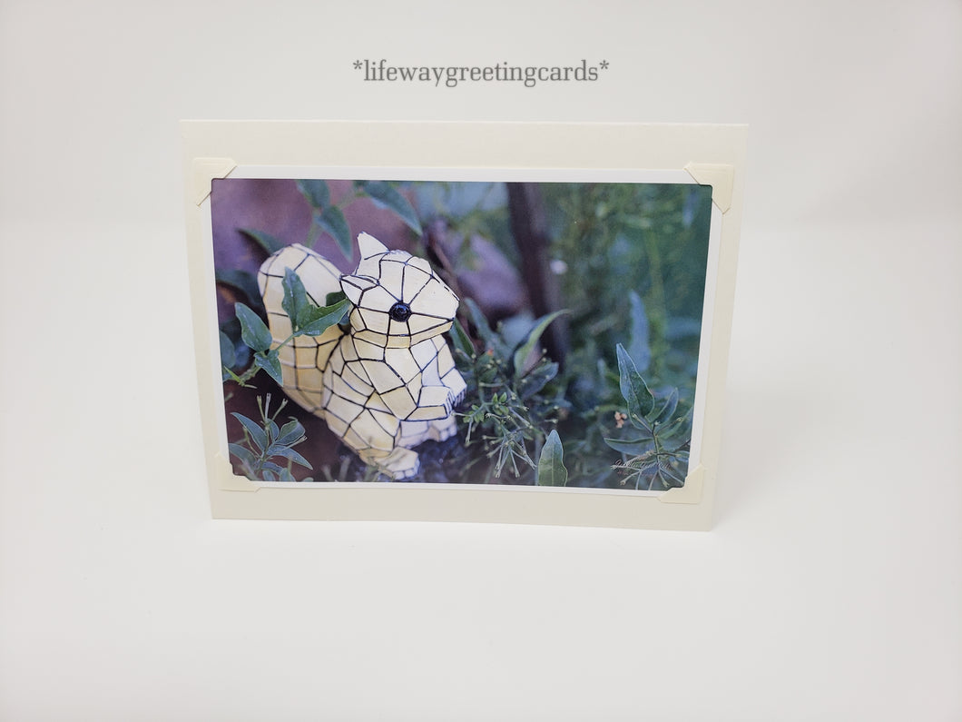 Mosaic Squirrel ~ Blank Card