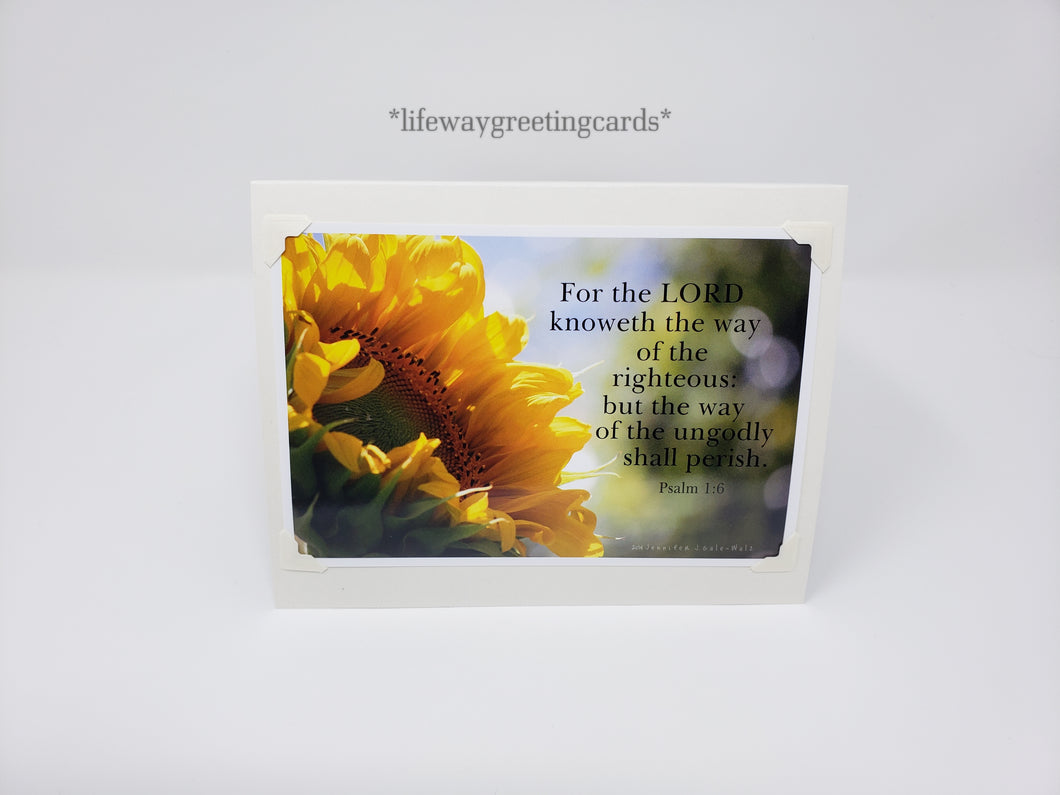 For The Lord Knoweth The Way ~ Blank Card