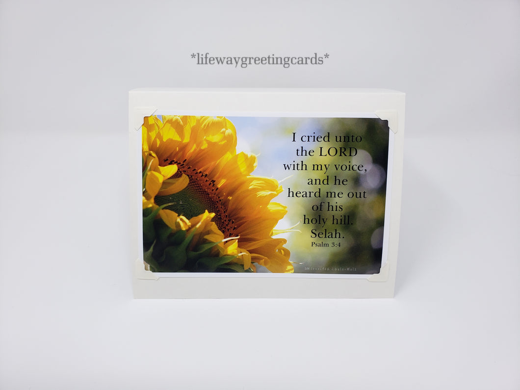 I Cried Unto The Lord ~ Blank Card