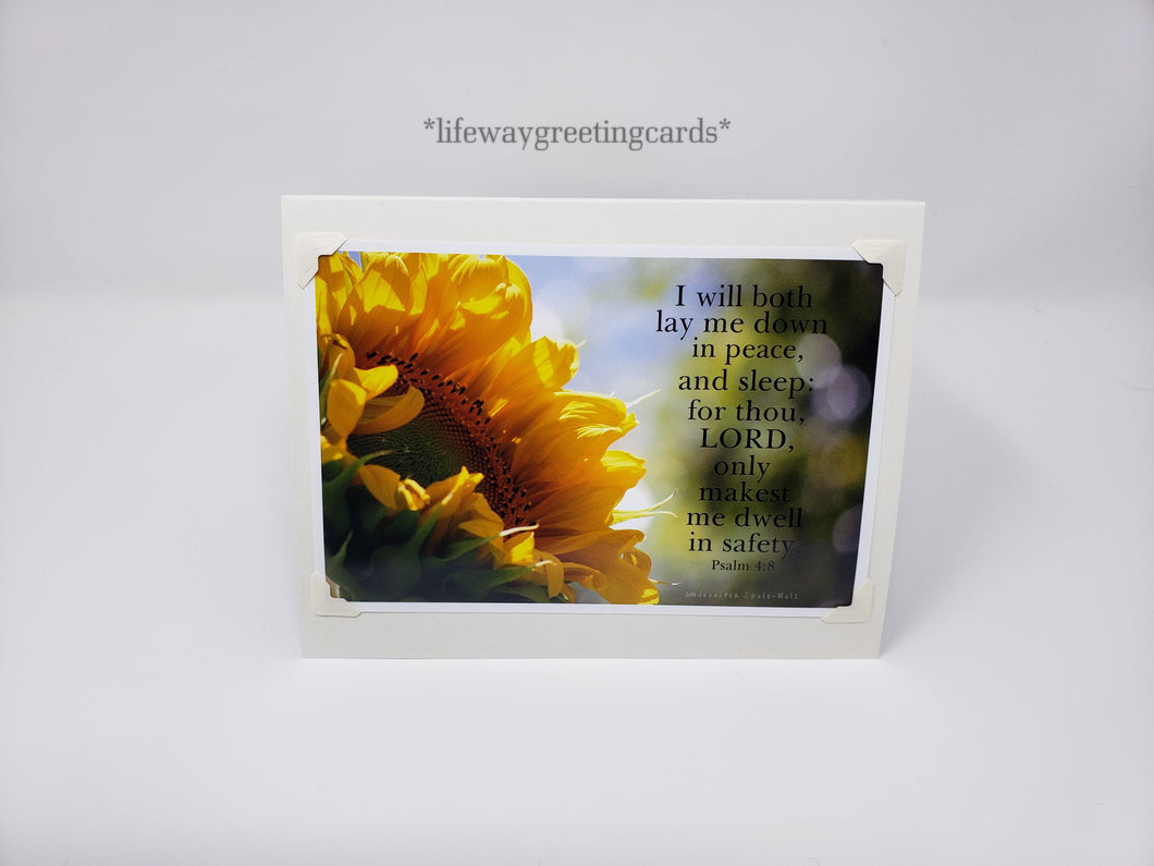 I Will Both Lay Me Down ~ Blank Card
