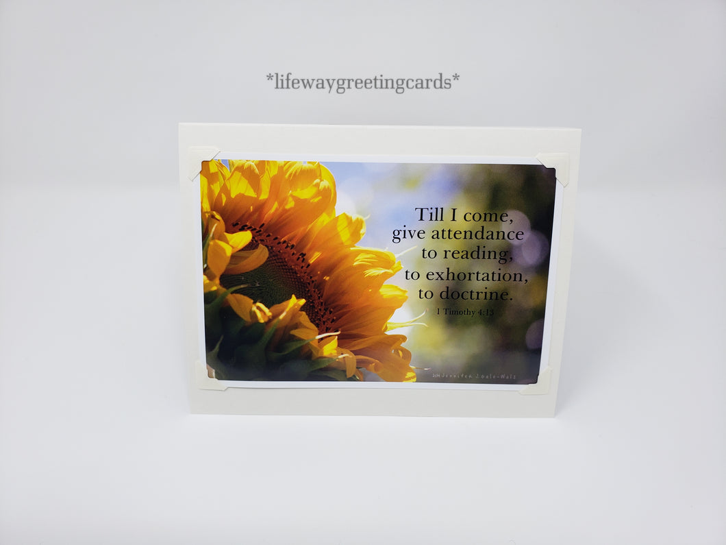 Till I Come ~ Blank Card
