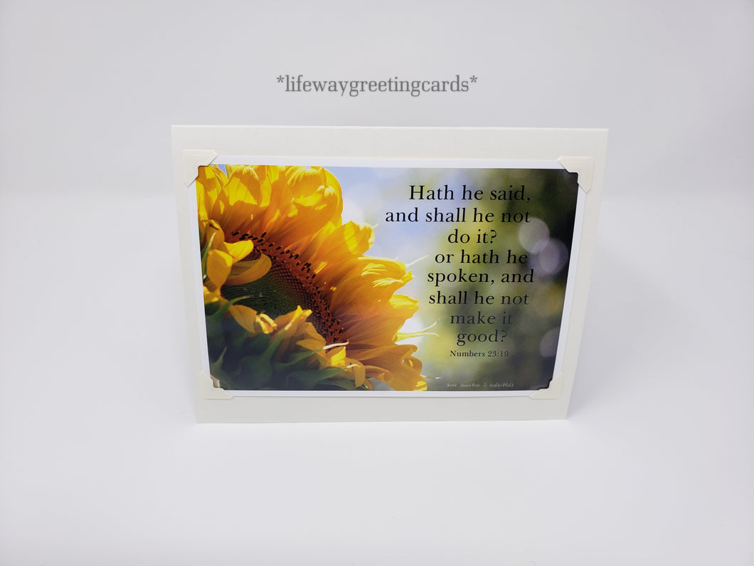 Hath He Said ~ Blank Card