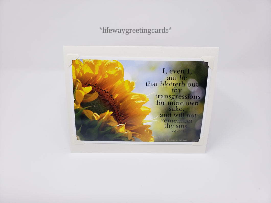 I, Even I, Am He ~ Blank Card