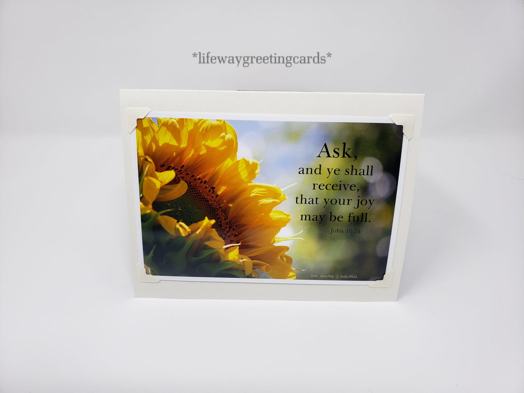 Ask And Ye Shall Receive ~ Blank Card