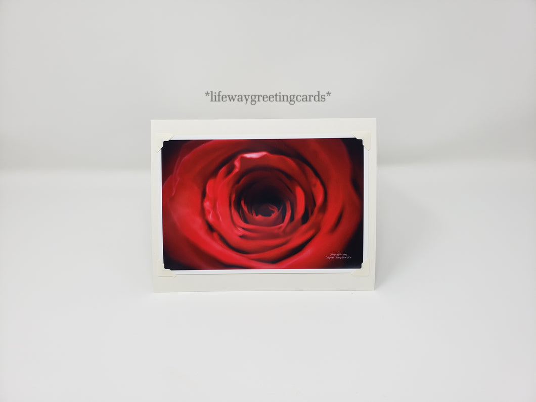 Red Rose Beauty ~ Blank Card